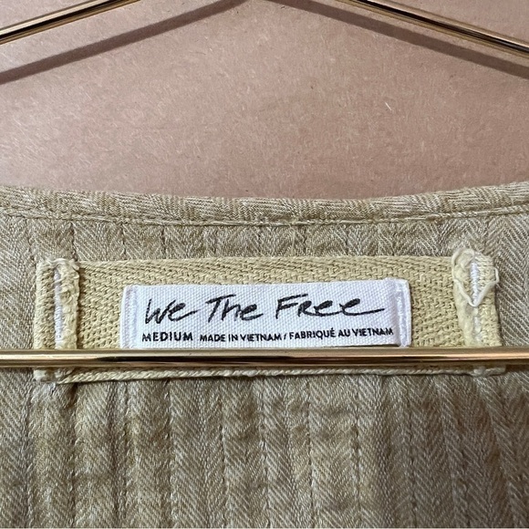 Free People | We The Free Sand Dune Henley Button Popover Tunic Top Size M - Picture 2 of 12
